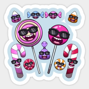 Cool Colorful Hard Candy Sticker